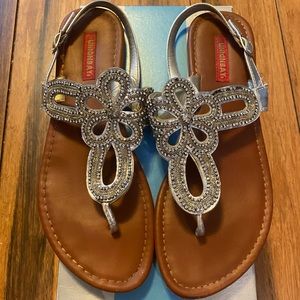silver UNIONBAY sandals